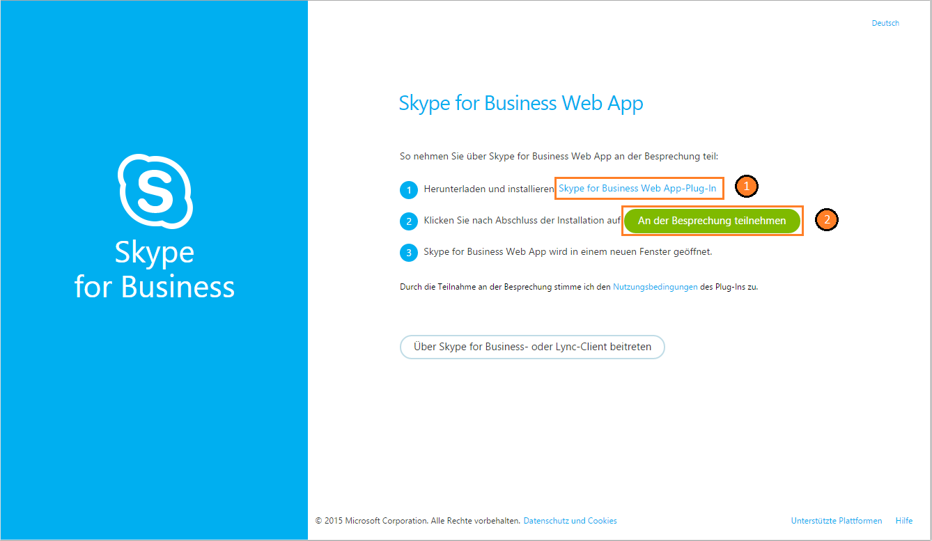 Lync Skype for Business Web App